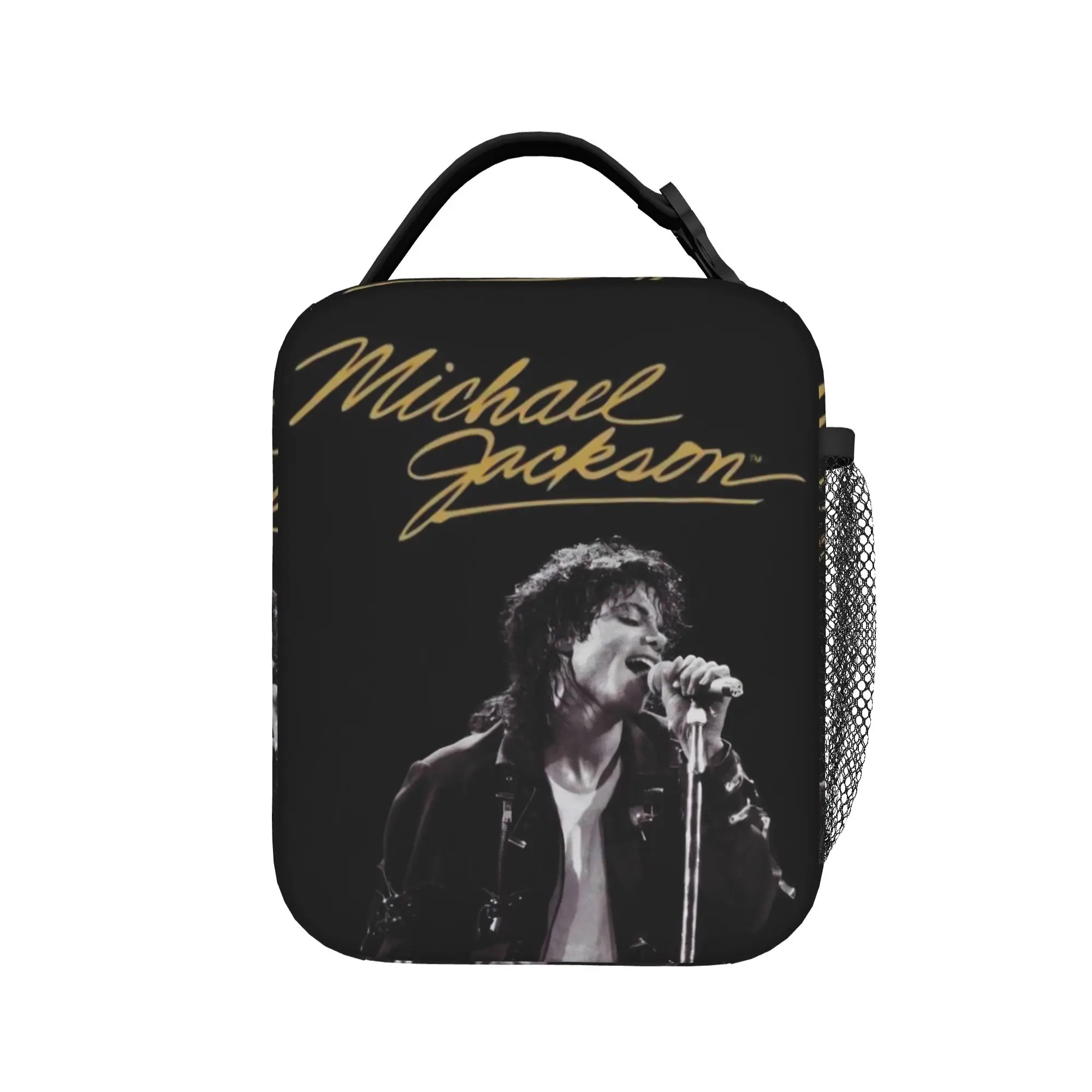 Isolierte Lunchtaschen Singer Michael Jacksons MJ Tour 2026 Merch Food Box INS Trendige Thermo-Kühlbox für die Schule – Detail 3
