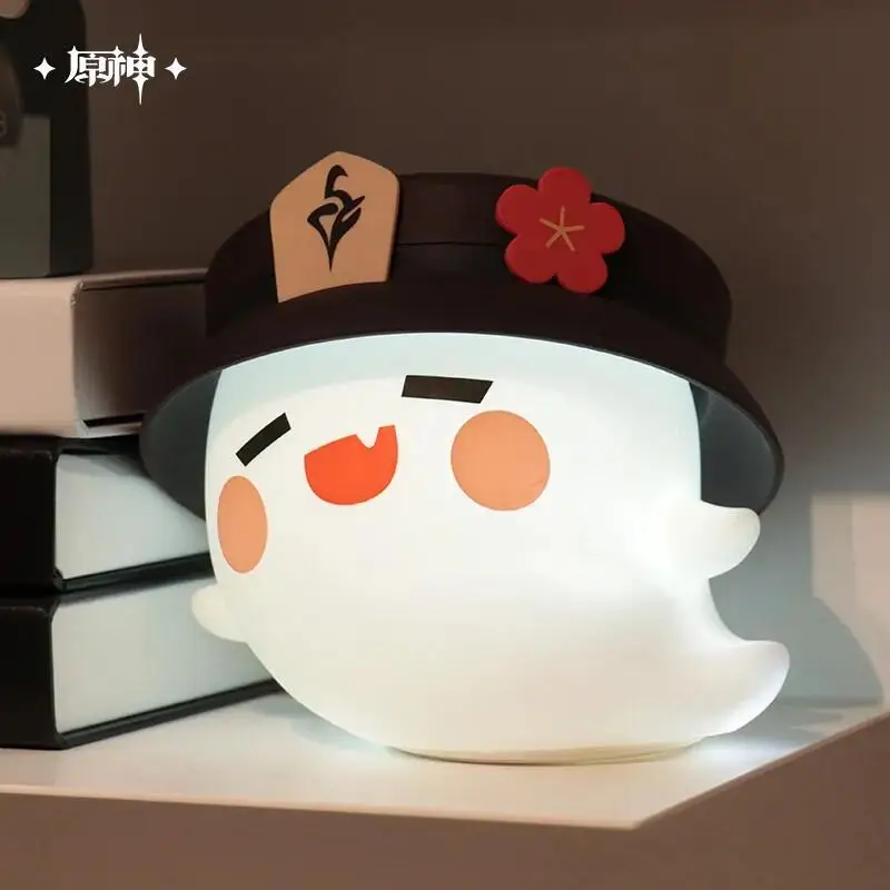 Game Genshin Impact Ghost Silicone Night Light Anime Project LED Table Lamp Home Decoration Halloween Prop Gifts