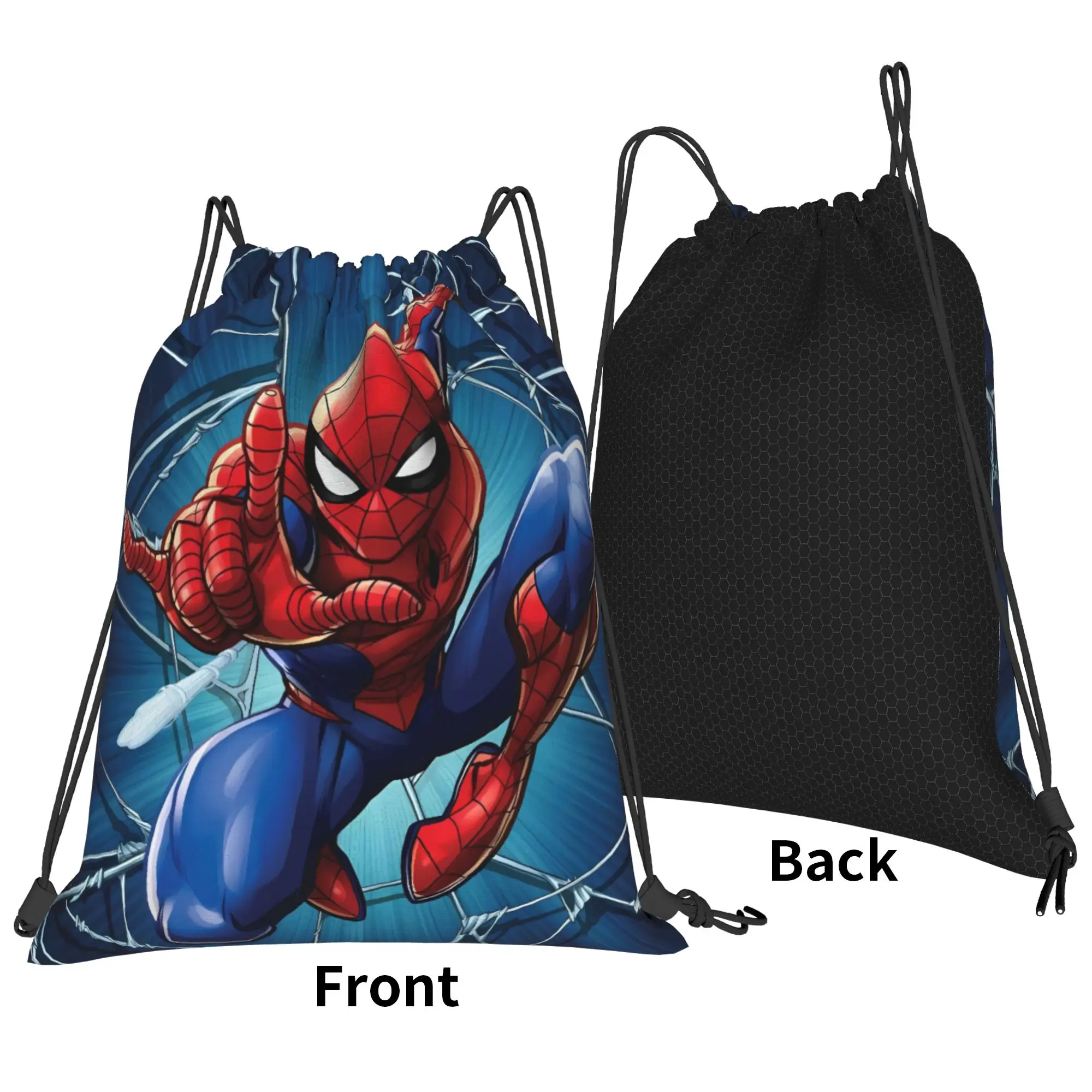 S-Spiders Heroes Drawstring Bag  Portable Retro Backpack Sports Sackpack String Bags For Men