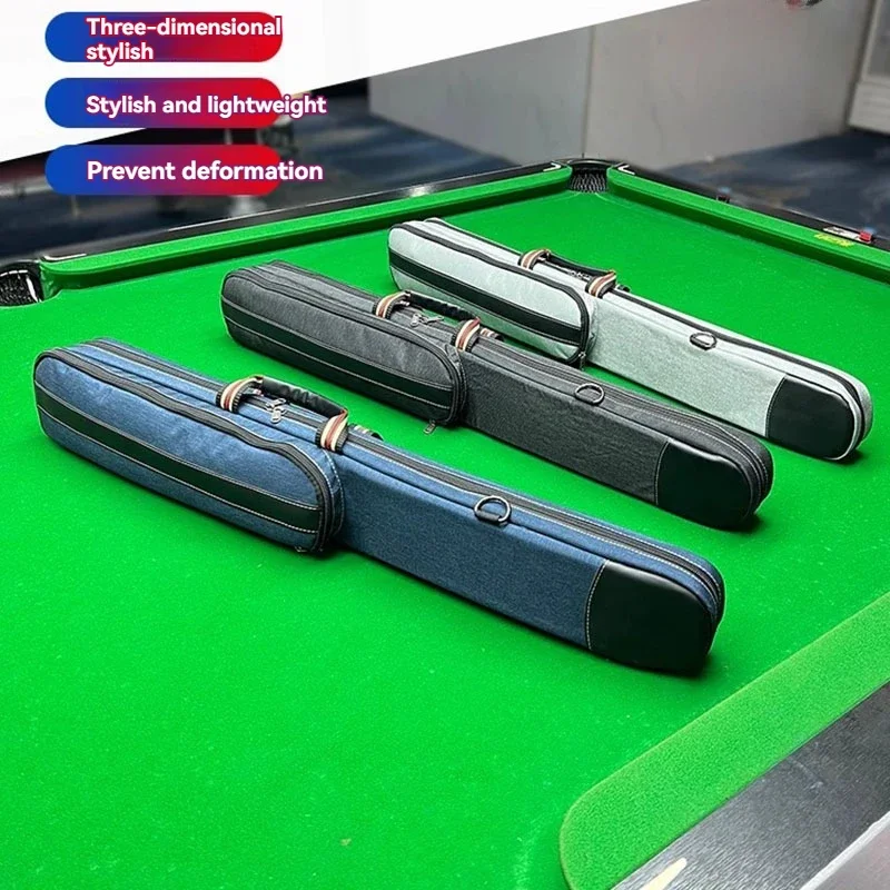 Five-hole cue case, shoulder-strap cue case, waterproof material; Six-hole billiard cue case, for 9-ball cues (with larger tips)
