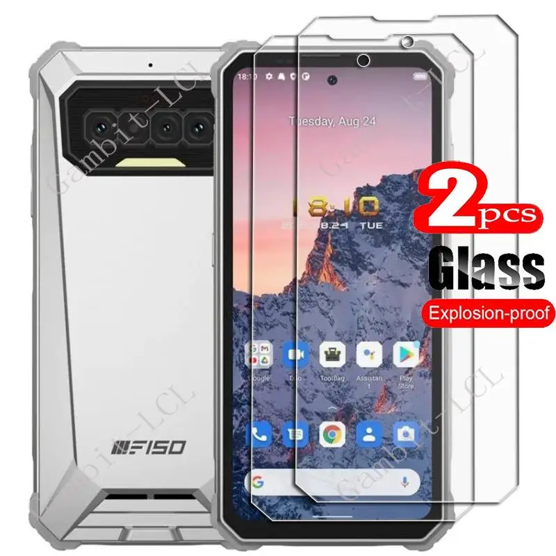 For IIIF150 R2022 Octagon Warrior Tempered Glass Protective OUKITEL F150 Pro 6.78Inch Screen Protector SmartPhone Cover Film 