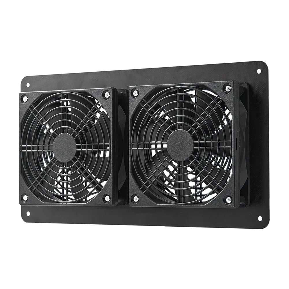 Black Solar Panel Stable Output Exhaust Fan Air Circulation Air Circulation IP Waterproof USB Voltage Regulator