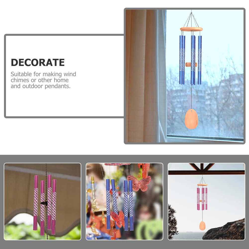 

40Pcs Aluminum Wind Chime Tubes DIY Craft Material for Garden Yard Porch Metal Wind Chime Parts Metal for DIY Kid Toy