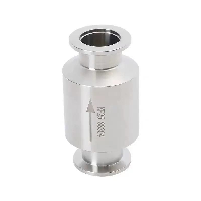 304 Stainless Steel Vacuum Check Valve KF16 KF25 KF40 KF50 One-Way Valve Vacuum Pump Check Valve