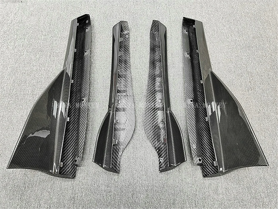 High quality 600LT style dry carbon fiber side skirt  for McLaren 540C 570S modification and upgrading 600LT car body kit