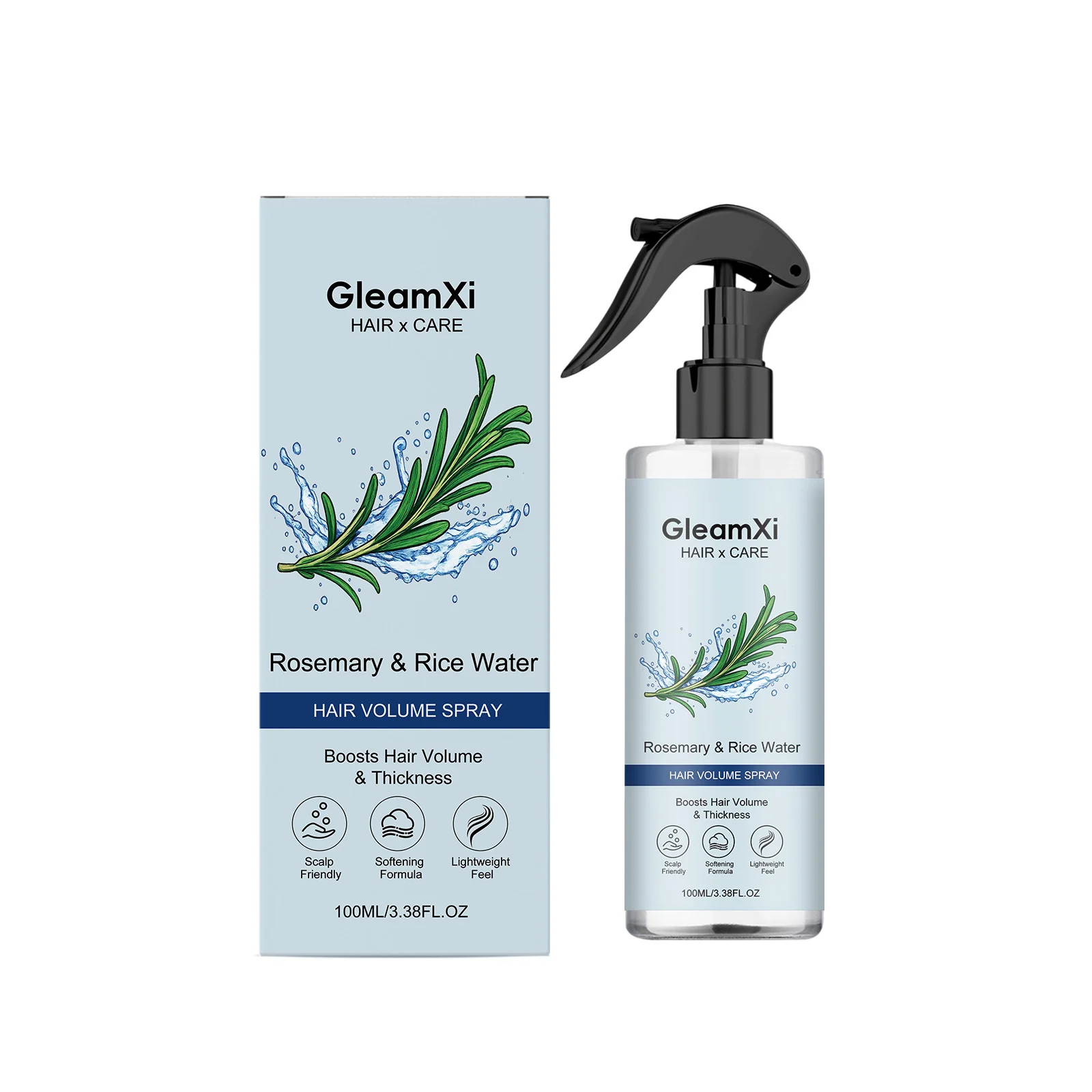 Rosemary Water Spray Hair Growth Lightweight Smooth Oil Control Strengthen Revitalize Thicken Hair Natural Nourishing Hair Care