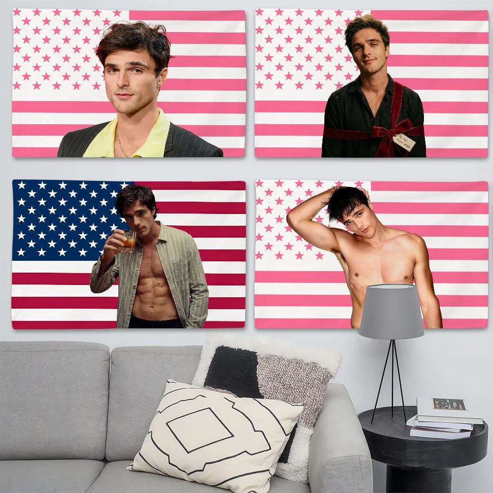 Flagge des Schauspielers Jacob Elordi, geeignet für Geburtstagsfeiern, Wohnzimmer, Schlafzimmer und Outdoor-Camping-Dekorationen