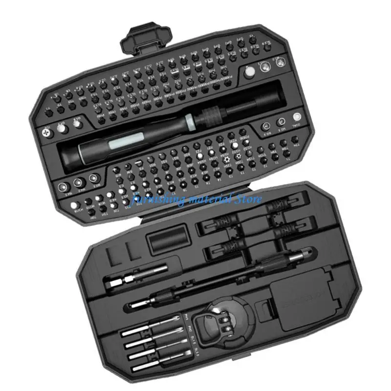 Y5GD 152 in 1 Precise Screwdriver Set Nonslip Grip Compact Case Home Repair Essential