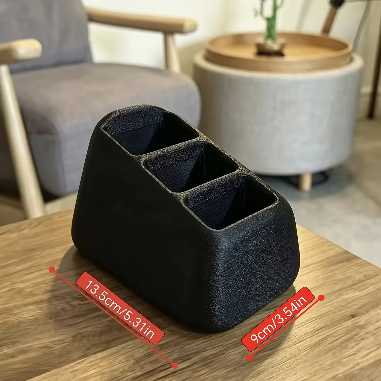 A Simple Storage Box Stand Keeps Items Upright, Visible, and Easy to Access, with a Low-Profile Design and a Large Base That Makes It Feel Sturdy and Stable on a Coffee Table, Media Cabinet, or Sideboard