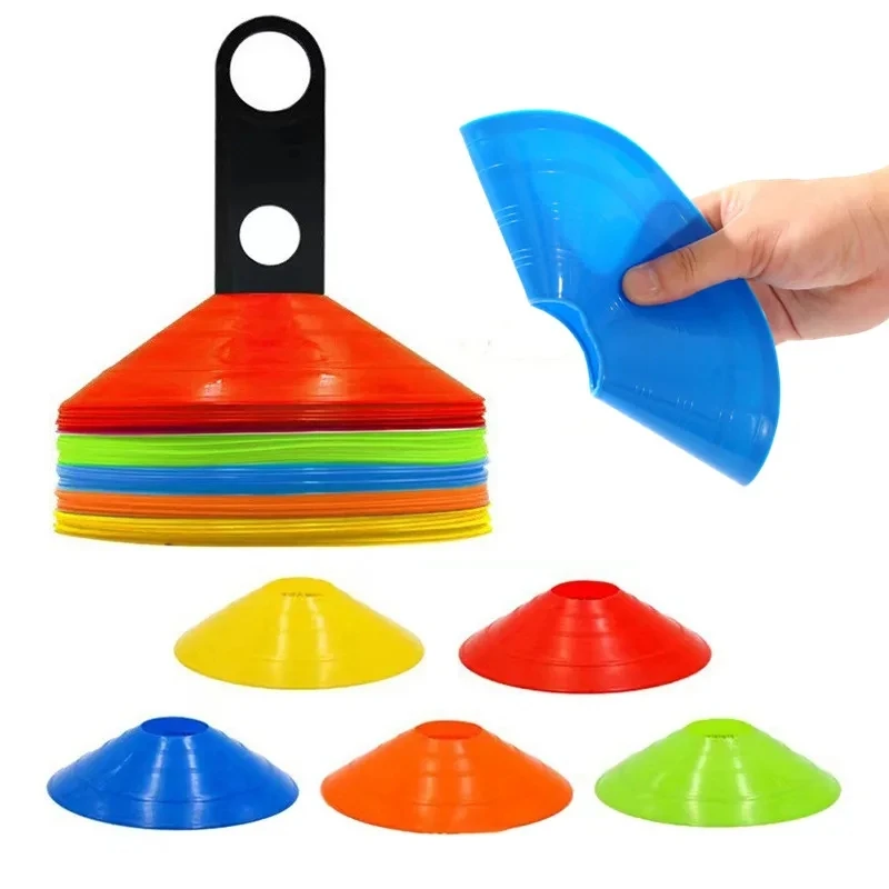 12pcs Cone Set Football Training Equipment Toy For Kid Pro Disc Cones Agility Exercise Obstacles Avoiding Sport Training Prop