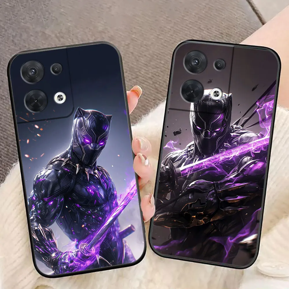 Marvel Black Panther Cover Phone Case For OPPO RENO 11 11F 10 8 8T 7 7Z 6 6Z 5 4 FIND X3 LITE 4F PRO PLUS Soft TPU Case Funda