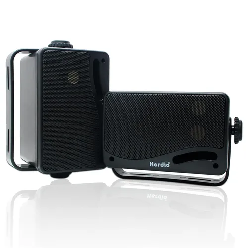 Herdio 3,5 ""altavoces Bluetooth para exteriores impermeables 200W 3 vías actualización Premium altavoces de montaje en pared sonido fuerte montable duradero