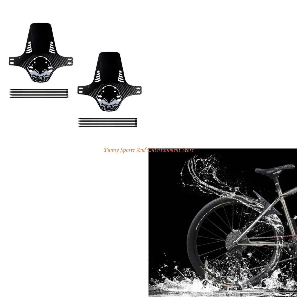 

C4DE 2pcs Splashes Proof Bike Mudguards High Strengths Bike Mudflaps Cycling Mudguards for Reducing Wind Resistances