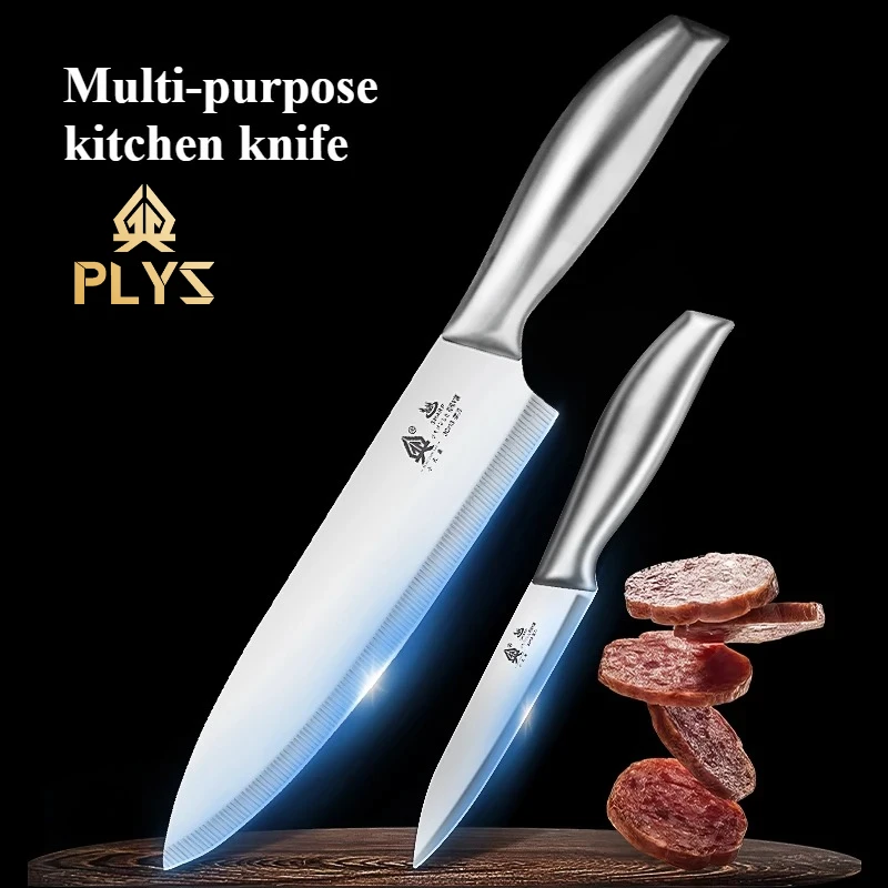 2pcs Kitchen Knife Ultra-Sharp Stainless Steel Blade Non-Slip Handle for Slicing Meat, Fruits and Vegetables, Cooking Tools