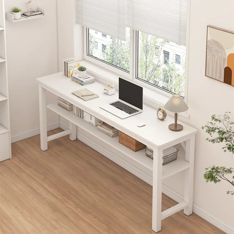 Computer Table Narrow Desk Home Girls Bedroom Long Table Simple Rental House Wall Desktop Workbench