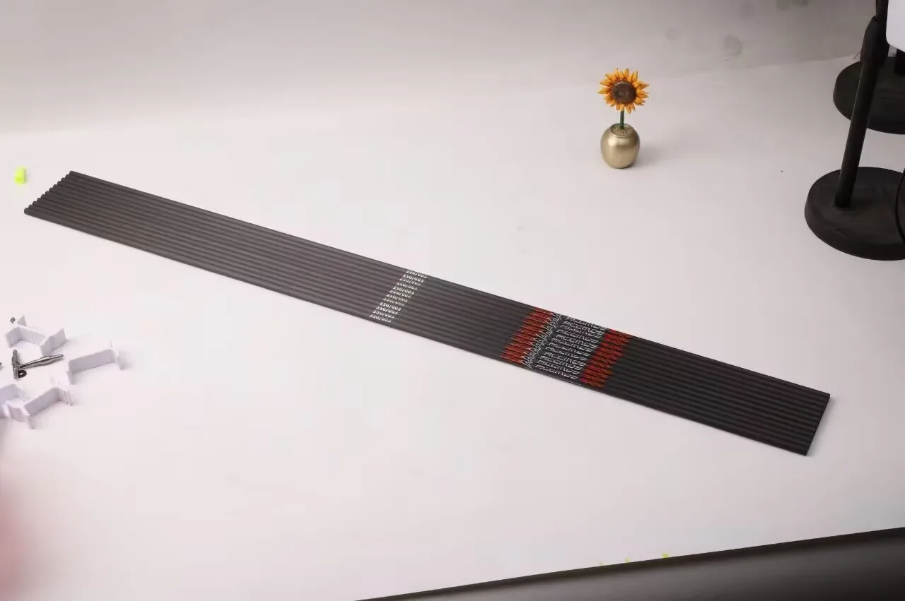 

ACCMOS 12pcs ID4.2/5.2/6.2mm Archery Arrow Shaft Pure Carbon Tube 31inch Spine 300/1500 For Bow Hunting Shooting