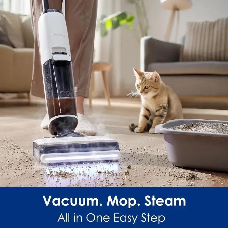 Christmas.Tineco Floor ONE S7 Steam Cordless Wet Dry Vacuum Steam Mop All-in-One, Floor Washer for Sticky Mess Clean Up on,new