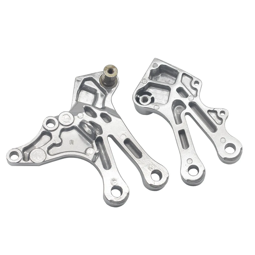 Motorcycle Front Footrest Foot Pegs Bracket Set For Kawasaki Ninja ZX-10R 2004 2005 ZX 10R 04 05 ZX10R