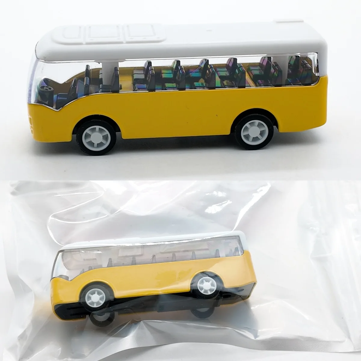 Mini autobús 1:87, juguete fundido a presión, modelo de autobús de simulación, coche extraíble, juguetes de escritorio, pequeños adornos, autobús de inercia para niños, regalos de cumpleaños