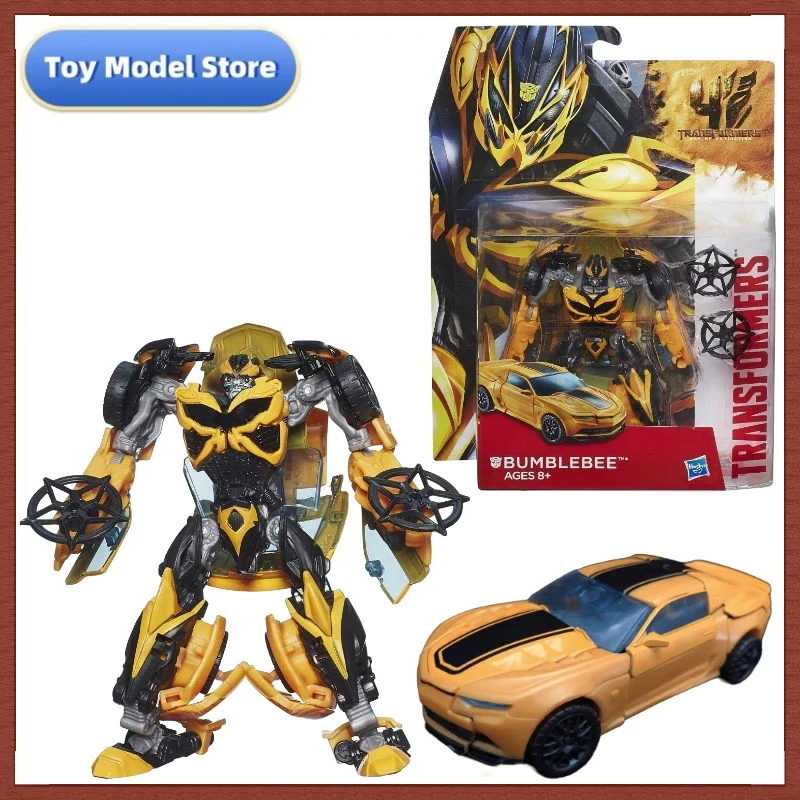 Em estoque transformadores filme 4 aoe aprimorado bumblebee coletar figura anime robô anime modelos de ação brinquedos presente