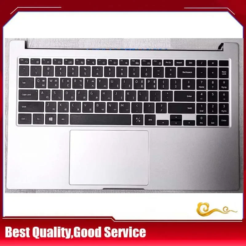 

New/org For Samsung Galaxy Book NP750XDA 750XDZ 760XDA 761XDA Palmrest Korean KR keyboard Upper cover touchpad,Silver