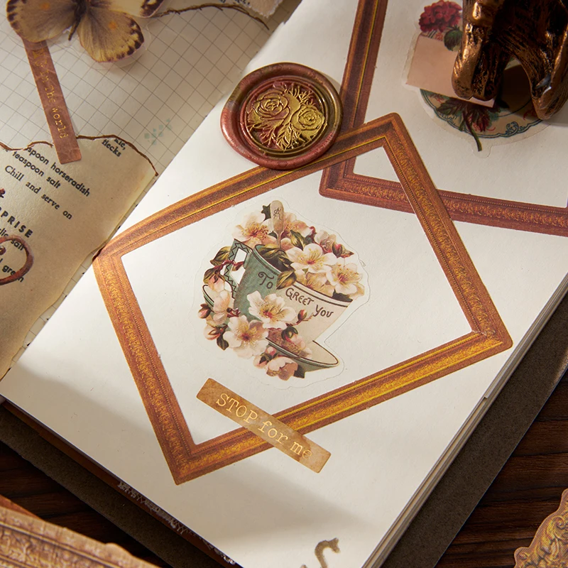 Time Wisure Museum Series Rétro Décoration Créative, DIY Memo Sub, 4Packs, Uno