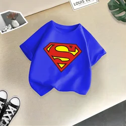 Cartoon Summer clothing Casual cotton T-shirt Super Heroes Boys Girls comfortable cotton T-shirt crewneck short-sleeved top