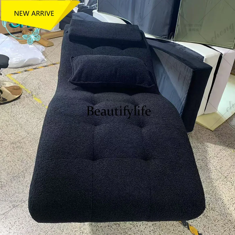 L181 Beauty bed Beauty salon special spa massage bed S-shaped eyelash pattern embroidery face bed height head adjustable
