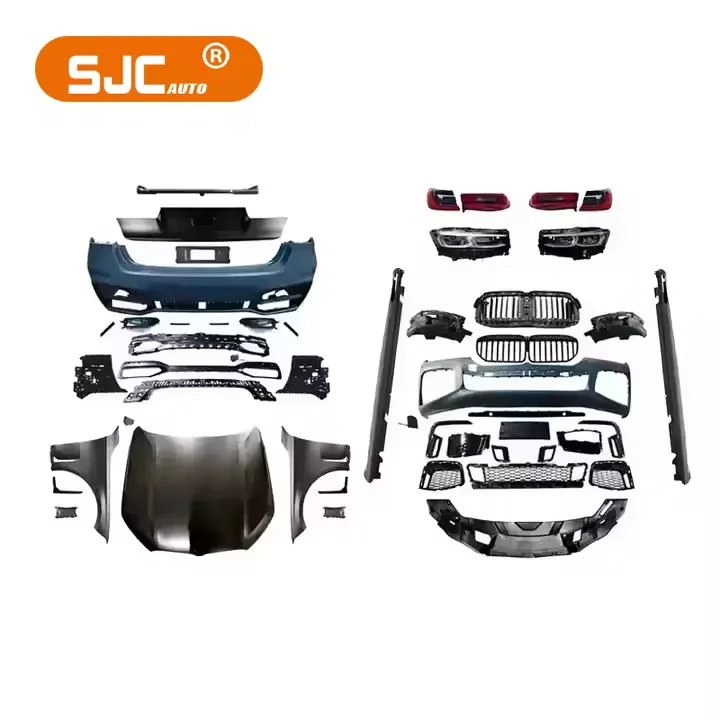 

Bodykit SJC для BMW 7 серии G11 G12 16-19 Обновление M760 Комплект кузова Ront и задний бампер Фары Задние фонари Боковая юбка