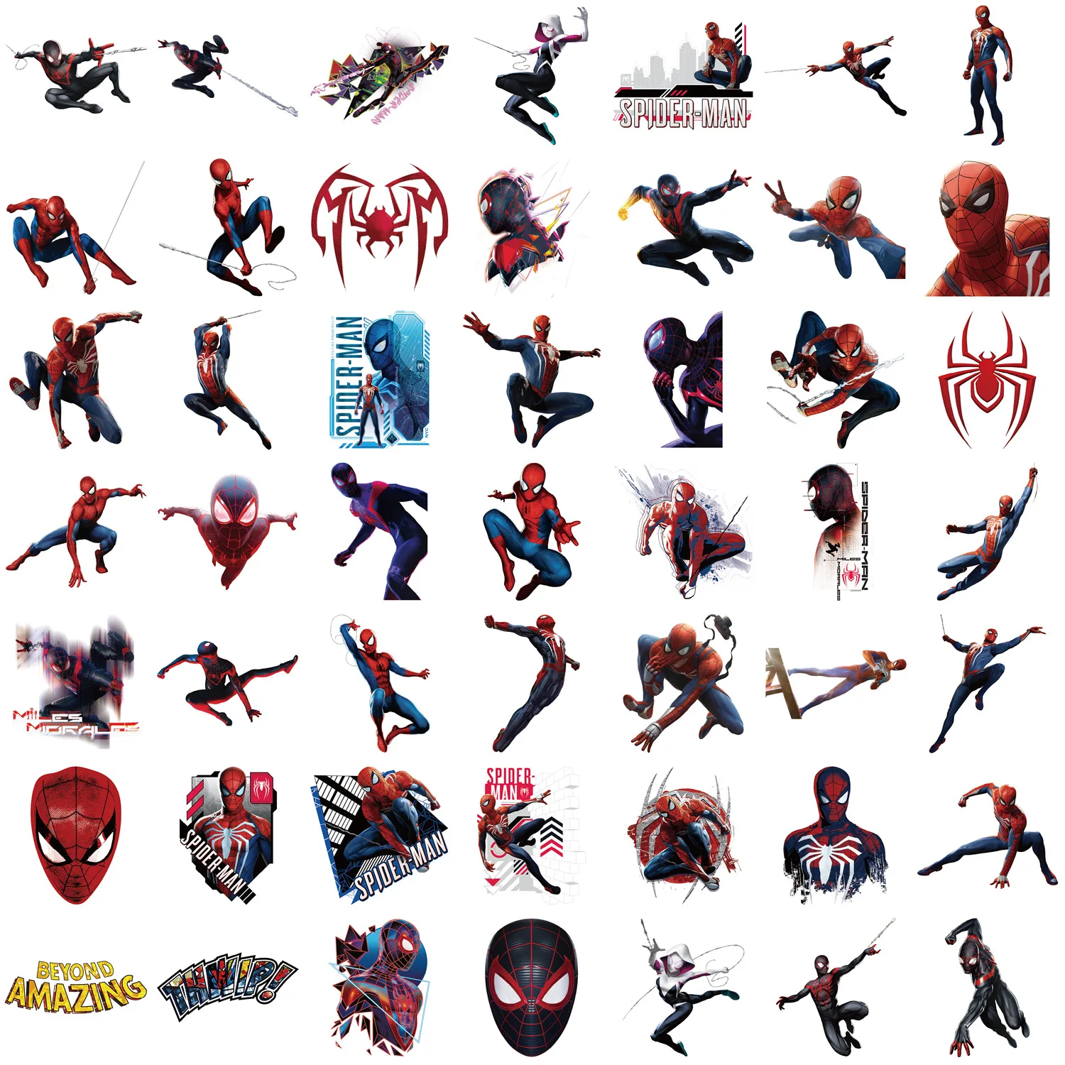 50/100pcs Disney Spider-Man Superhero Movie Graffiti Stickers Phone Guitar Laptop Notebook Suitcase Waterproof Sticker Decals