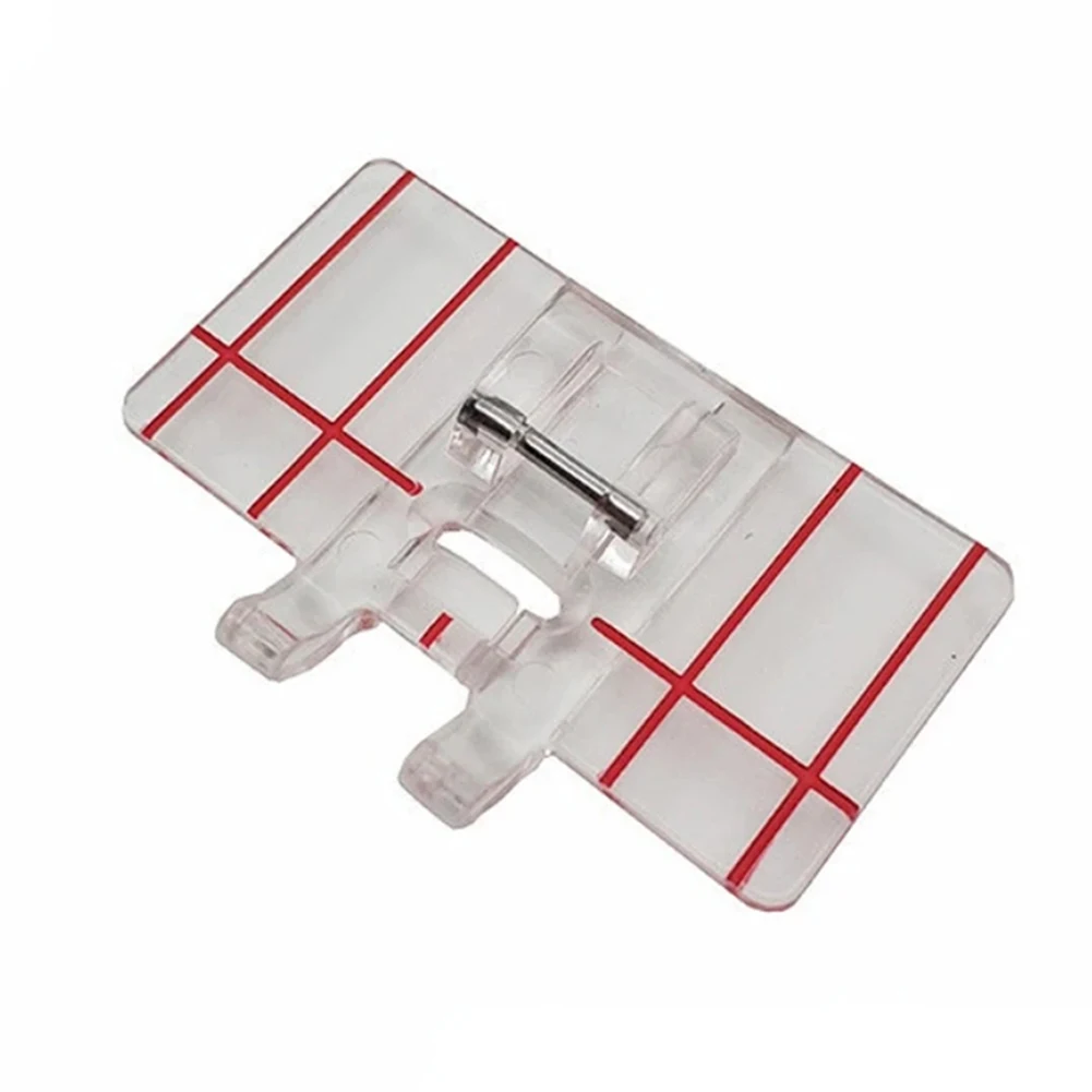 Nähmaschinen-Presserfuß Parallel 1 Stück 4,5*2,9*0,2cm Kunststoff+Metall Nähmaschinenzubehör für Snap-on-Nähmaschinen