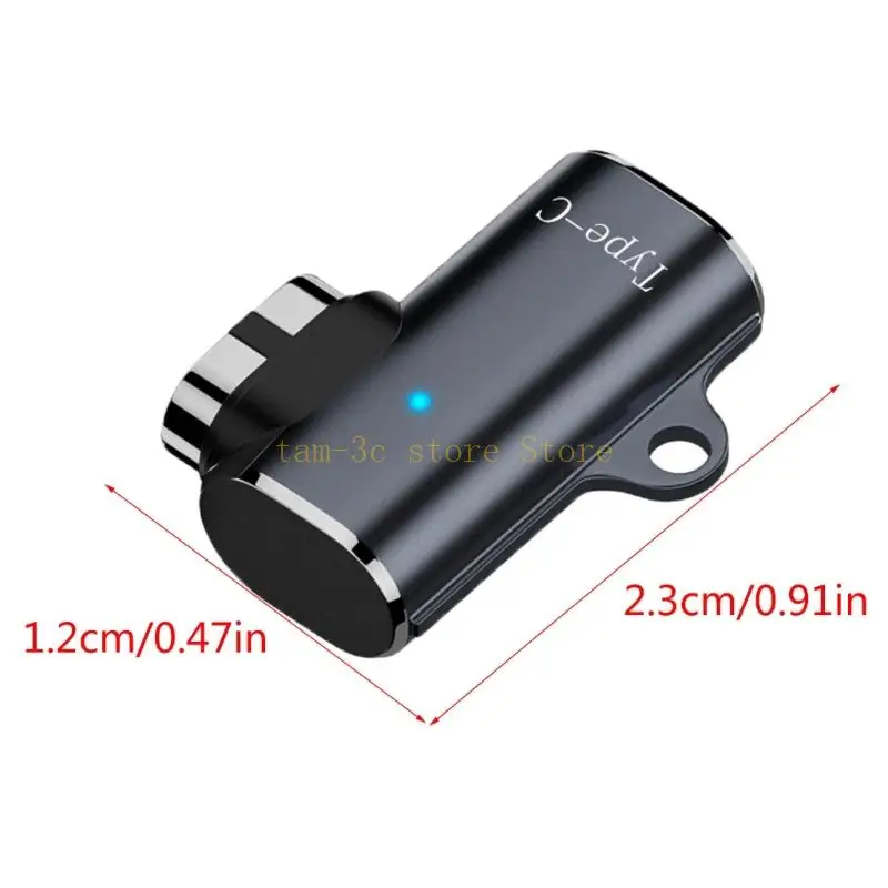 Adaptadores carregamento magnético Carregador fones ouvido com dobra 90 ° para AS800 D0UA