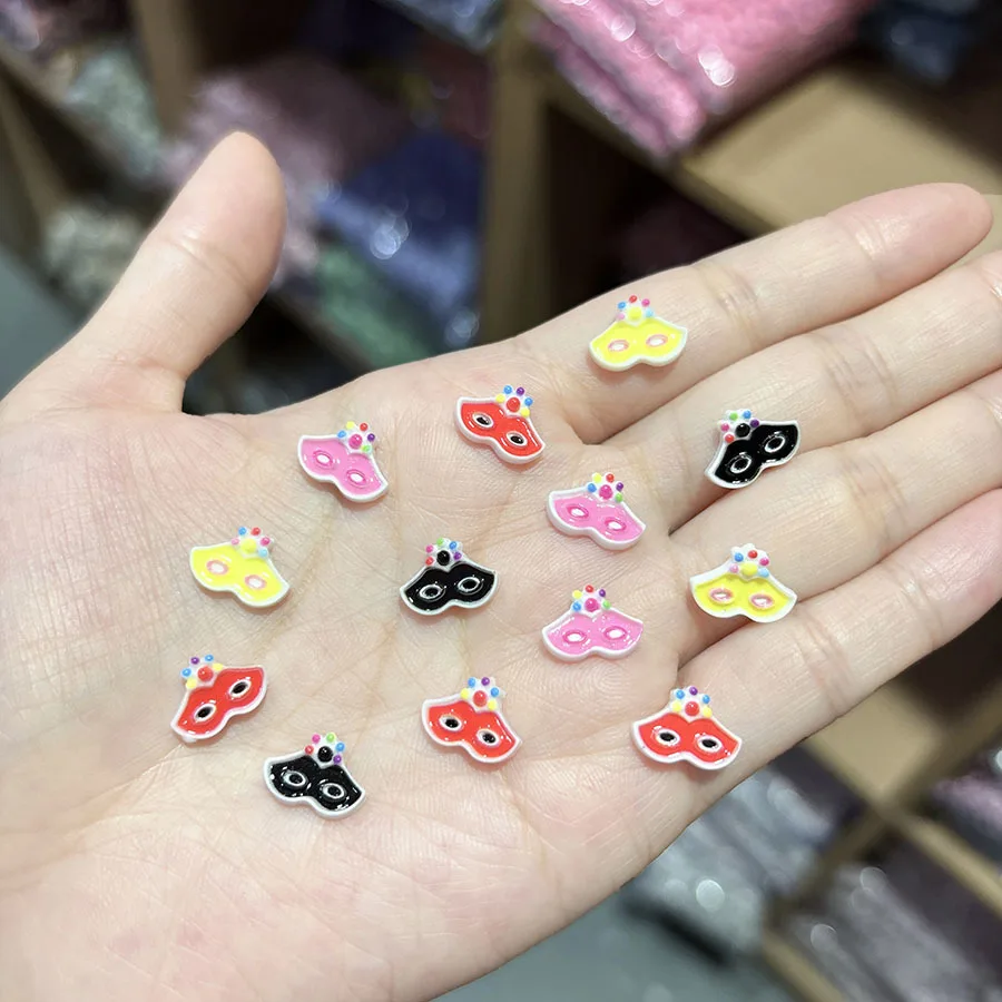 100 قطعة/الحزمة 9*11 مللي متر الكرتون العين الراتنج مسمار السحر-مرح ثلاثية الأبعاد مسمار ديكور فني ، غريب الأطوار لتقوم بها بنفسك مسمار الملحقات للتقليم متعة