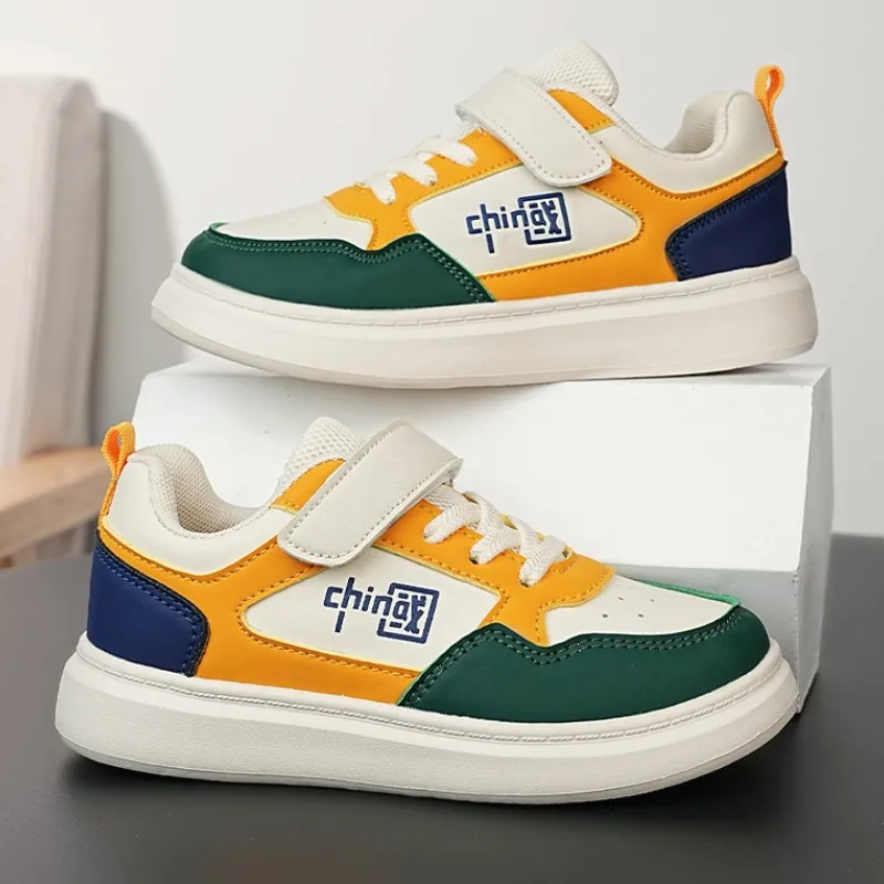 

New Fashionable Kids' Shoes: Unisex Skate Sneakers with Chinese Style for Boys and Girls