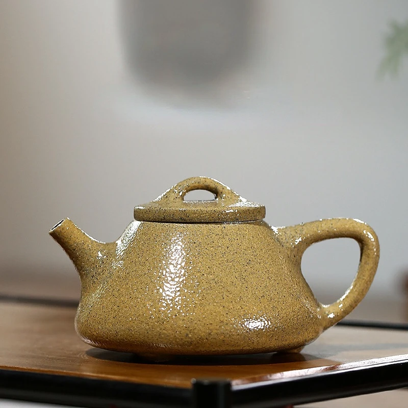 

120ml Classic Yixing Purple Clay Teapot Raw Ore Section Mud Filter Tea Pot Handmade Zisha Dragon Egg Kettle Customized Tea Set