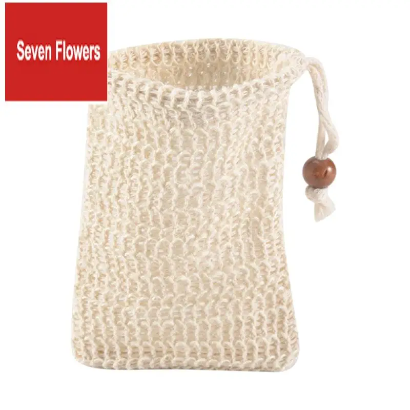 

A84Z-Soap Bags For Shower 60 Pack Natural Ramie Soap Saver Pouch Homemade Soap Mesh Bag With Drawstring