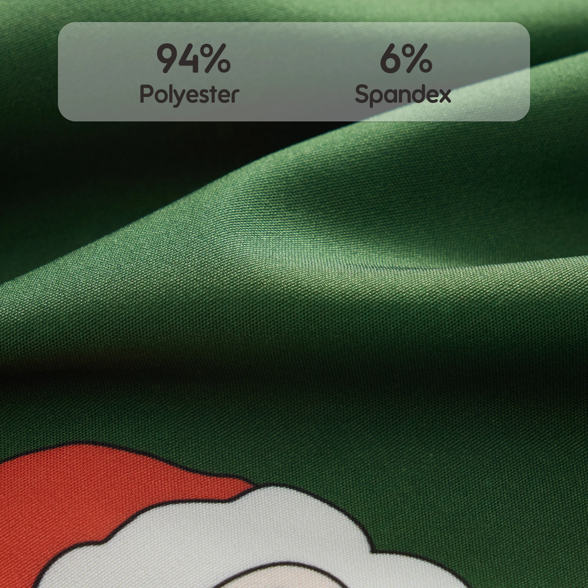 【Christmas】Women Scrub Top Clothes Holiday Green Santa Claus Bear Gingerbread Man Print Nurse Surgical Cartoon Uniform