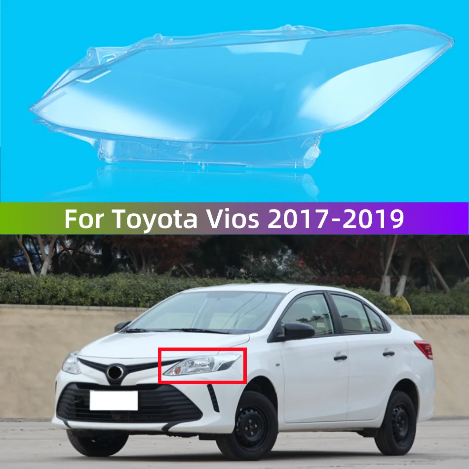 

Для Toyota Vios 2017 2018 2019 автомобильные аксессуары фары лампа объектив заменяет оригинальный абажур