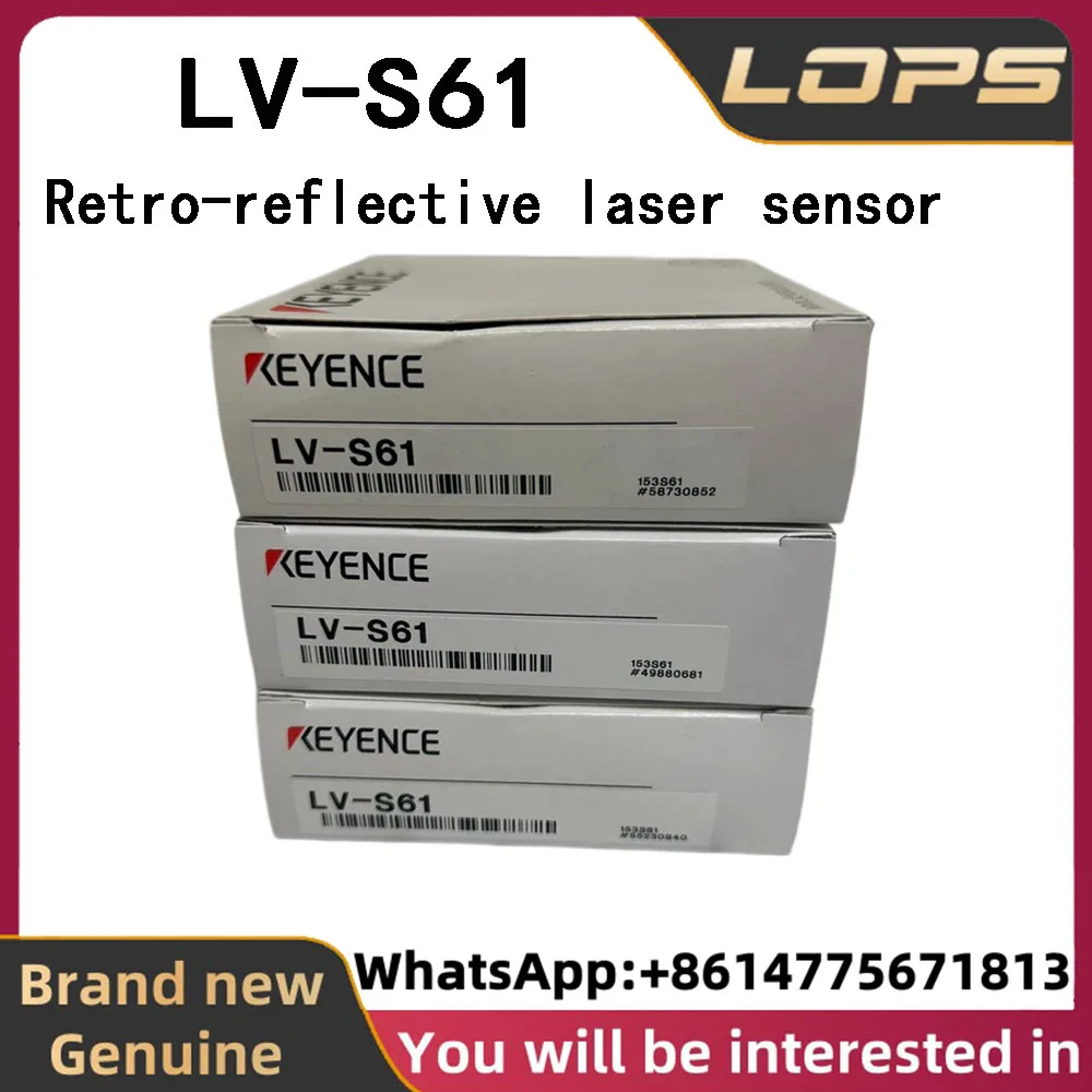 LV-S61 New Original KEYENCE Retro-reflective laser sensor in stock, welcome to consult.