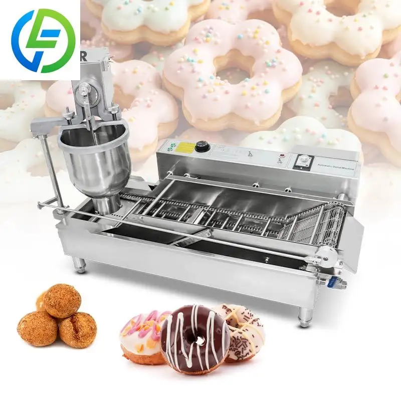 FOODLINE Space Saving Doughnut Machine Transparent Visible Cover Auto Stop Overheat Safe Bakery Equipment