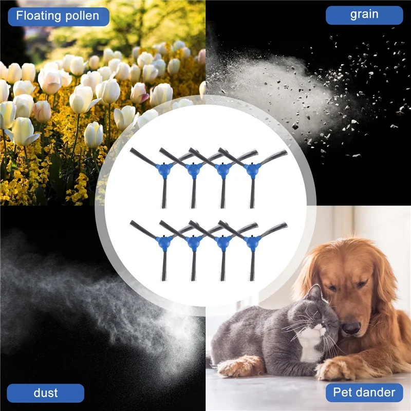 A01V-pièces de rechange compatibles Eufy Robovac 11S, Robovac 30, Robovac 30C T2120 Robovac 15C, accessoires 8 brosses latérales