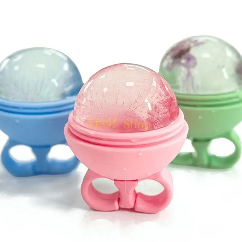 M89F Ice Face Rolling Mold for Women and Men Shrinks Pores Brightens Skin Tone Easy to Hold and Clean Silicone Beauty Tools