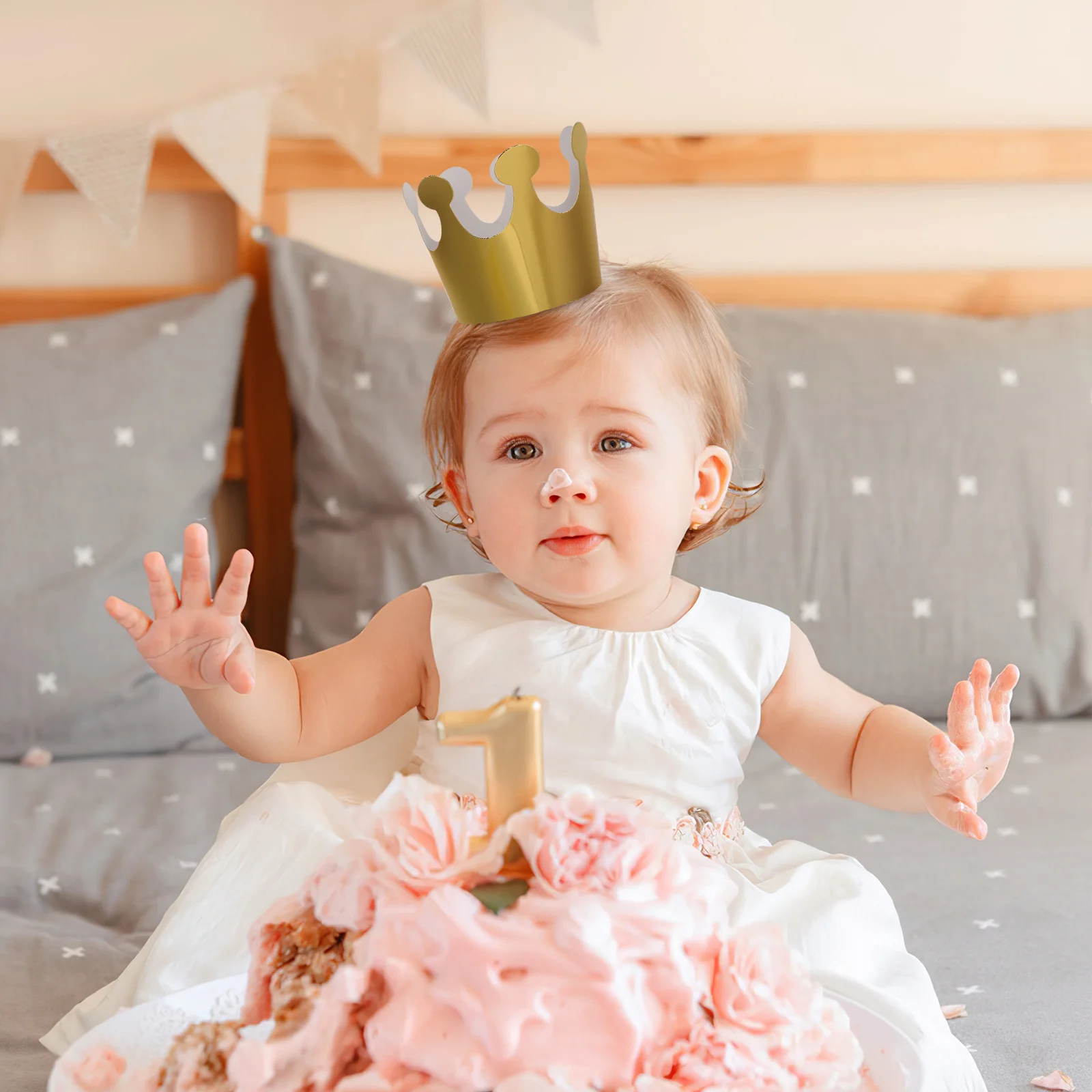 

1Set Party Hats Paper Crowns Blowouts Colorful Birthday Decoration Kit Cone Caps Noisemakers Party Supplies Birthday Hats