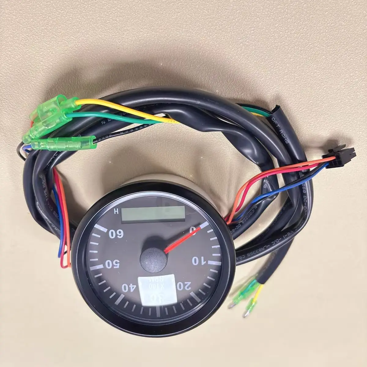 Tachometer Vehicle Engine Flywheel Rotation Speedometer Adjustable Speed Ratio Teeth