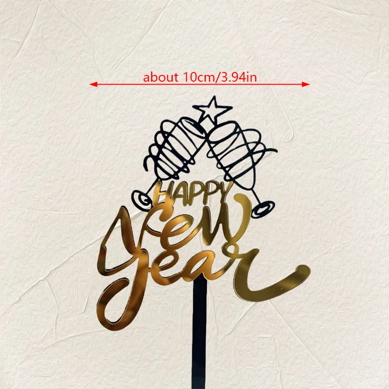 1 Stück 2025 Neujahr Frohe Weihnachten Acryl Kuchen Topper Weihnachten Cupcake Topper Für Zuhause Neujahr Party Kuchen Dekorationen