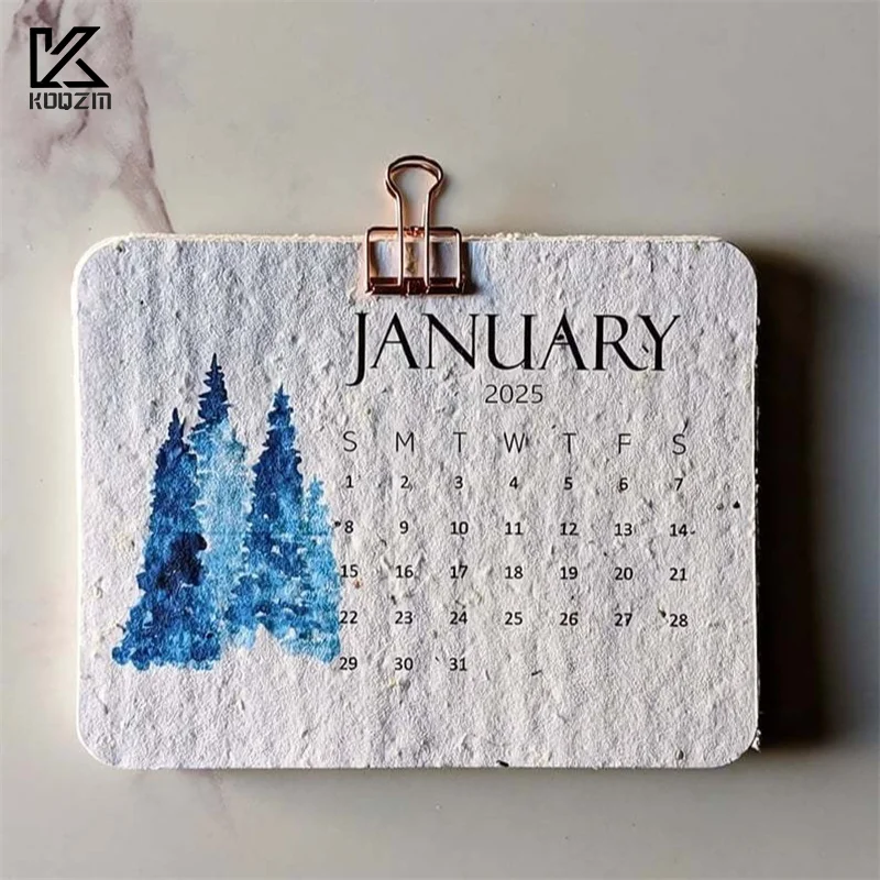 Plantable Seed Calendar 2025, From January 2025 To December 2025, Perfect Modern Greenery Calendar Planner