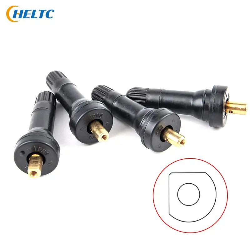 4 قطعة/الوحدة الإطارات صمام استشعار الضغط ل لايحتاج القرص ، عجلة الحلمة ، مستقيم المطاط الحلمة ل TPMS #2