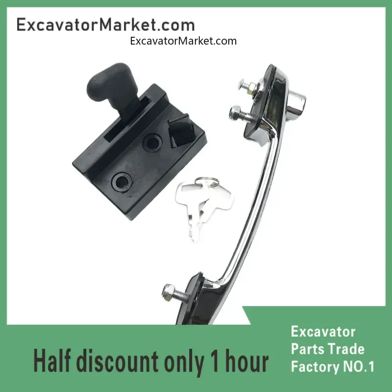 For Cab Door Lock Assembly,inner And Outer Handle Lock Blocks, Reverse Buckle Lock Excavator Accessories High Quality