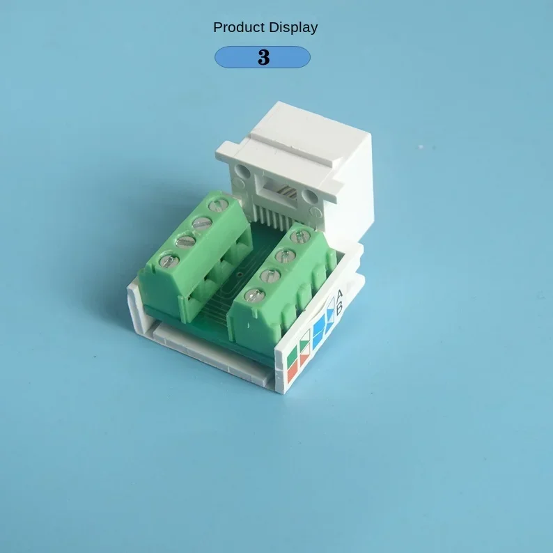 Imagem -05 - Braçadeira de Jack Keystone Ethernet Parafuso Módulo com Fio Plugue de Parede Preto Branco Rj45 Cat5e Pcs