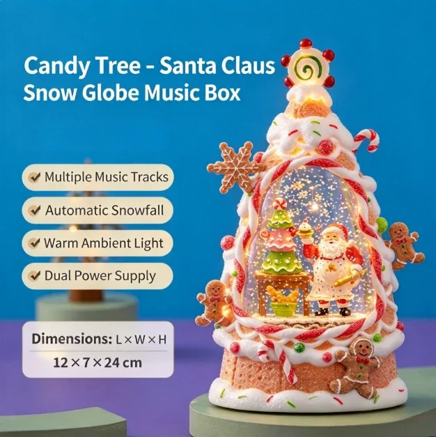 NEW Christmas Luminous Desktop Ornaments Home Holiday Atmosphere Decorations Creative Birthday Gift